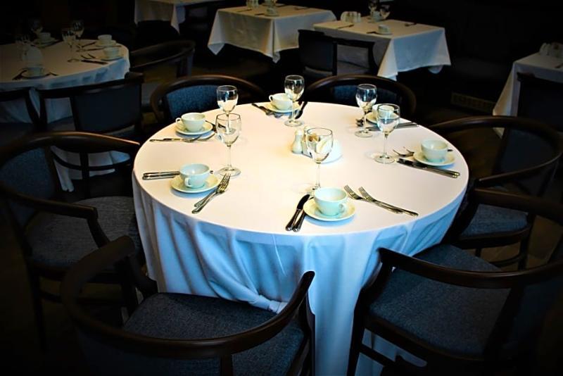 Rahat Palace Hotel Almaty Bagian luar foto A table set for a meal